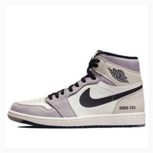 Nike High Element Gore-Tex Light Bone Basketsko Air Jordan 1 Herre Lilla Svarte | JD-618TS