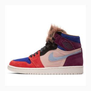 Nike High OG NRG Aleali May Basketsko Air Jordan 1 Dame Oransje Blå Lilla | JD-731VE