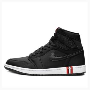 Nike High Retro PSG - Paris Saint Germain Basketsko Air Jordan 1 Herre Svarte | JD-327IZ