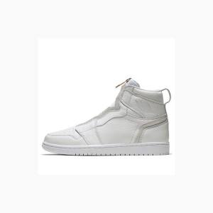 Nike High Zip Basketsko Air Jordan 1 Dame Hvite | JD-402LV