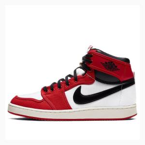 Nike KO Chicago Chicago 2021 Edition Chicago Basketsko Air Jordan 1 Herre Svarte Hvite Rød | JD-321WC