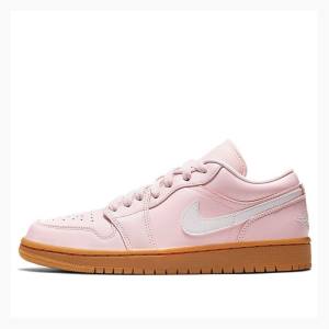 Nike Low Gum Joggesko Air Jordan 1 Dame Rosa | JD-236SJ