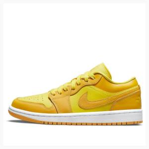 Nike Low Joggesko Air Jordan 1 Dame Gul | JD-034UA