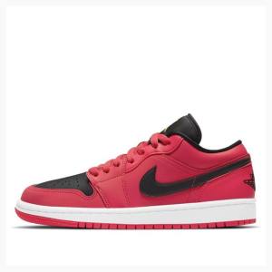 Nike Low Joggesko Air Jordan 1 Dame Rød | JD-941XF