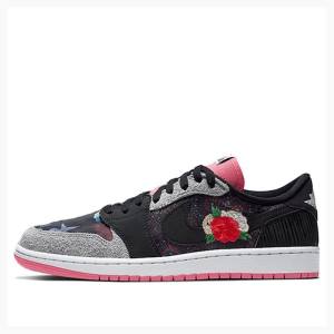 Nike Low OG CNY Chine New Year Joggesko Air Jordan 1 Herre Svarte Grå Rosa | JD-239HO