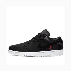 Nike Low PSG JORDAN LEGACY Joggesko Air Jordan 1 Herre Svarte | JD-906MU