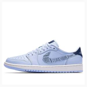 Nike Low 'Royal Tint' Joggesko Air Jordan 1 Dame Blå | JD-348MH