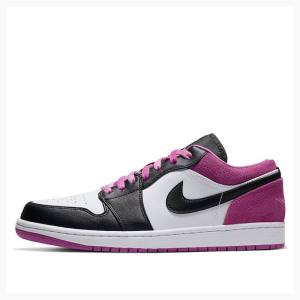 Nike Low SE Active Fuchsia Joggesko Air Jordan 1 Herre Lilla | JD-813SW