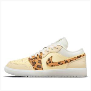 Nike Low SNKRS Day Joggesko Air Jordan 1 Dame Gul | JD-402YU