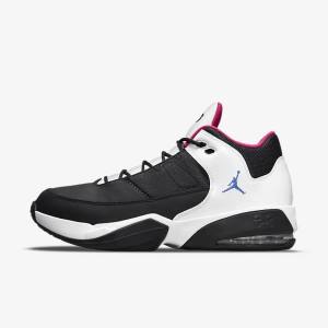 Nike Max Aura 3 Basketsko Air Jordan Herre Svarte Hvite Rosa Blå | NK618HVJ