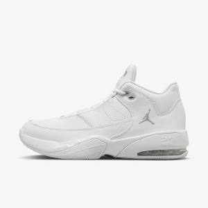 Nike Max Aura 3 Basketsko Air Jordan Herre Hvite Metal Sølv | NK620FWJ