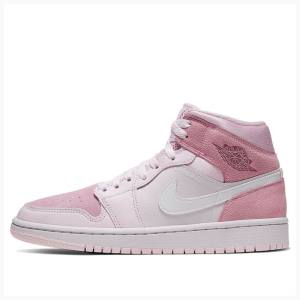 Nike Mid Digital Basketsko Air Jordan 1 Dame Rosa | JD-856XE