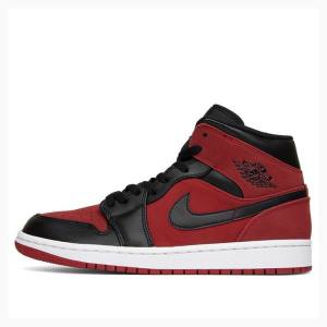 Nike Mid Gym Basketsko Air Jordan 1 Herre Rød | JD-682FE