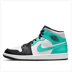 Nike Mid Igloo Basketsko Air Jordan 1 Herre Blå Svarte | JD-564AV