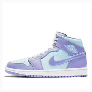 Nike Mid Pulse Basketsko Air Jordan 1 Herre Lilla | JD-568RG