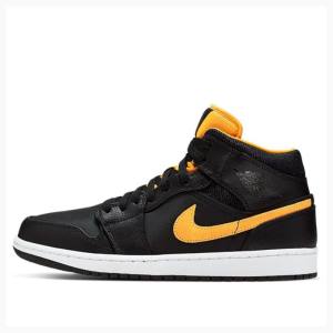 Nike Mid SE Basketsko Air Jordan 1 Herre Svarte Gull | JD-150DU