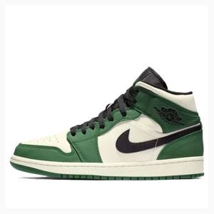 Nike Mid SE Basketsko Air Jordan 1 Herre Grønn | JD-638VE