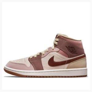 Nike Mid SE Dark Pony Basketsko Air Jordan 1 Dame Brune | JD-190ZQ