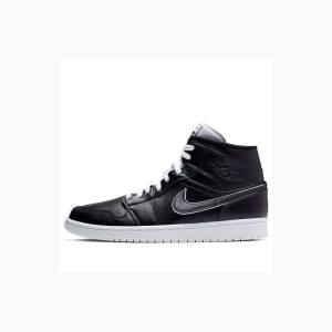 Nike Mid SE Maybe I Destroyed the Game Basketsko Air Jordan 1 Herre Svarte | JD-532YW