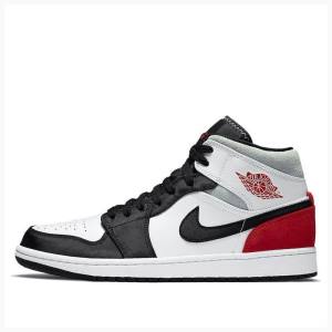 Nike Mid SE Union Tå Basketsko Air Jordan 1 Herre Rød Svarte | JD-317AK