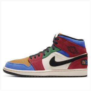 Nike Mid The Great Basketsko Air Jordan 1 Herre Multicolor | JD-598UN