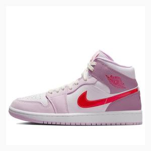 Nike Mid Valentines Day Basketsko Air Jordan 1 Dame Rød Lilla | JD-578TF