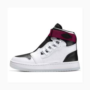 Nike Nova XX Basketsko Air Jordan 1 Dame Hvite Svarte Rød | JD-290RK