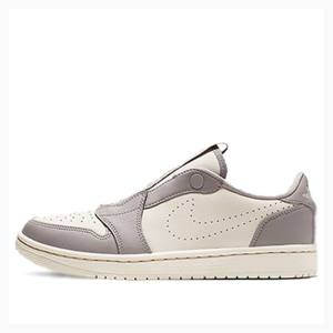 Nike RET Low SLIP JORDAN LEGACY Joggesko Air Jordan 1 Dame Grå Hvite | JD-461CK