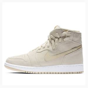 Nike Rebel XX Desert Ore Basketsko Air Jordan 1 Dame Pisket Krem | JD-497VL