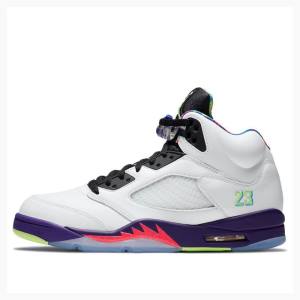 Nike Retro Alternate Bel-Air Basketsko Air Jordan 5 Herre Hvite Lilla | JD-679LF