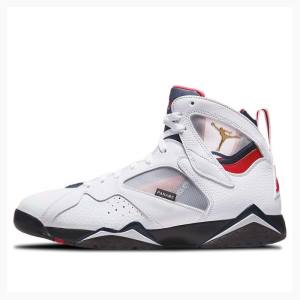 Nike Retro BCFC Paris Saint-Germain Basketsko Air Jordan 7 Herre Hvite Rød | JD-548SQ