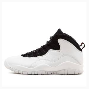 Nike Retro Basketsko Air Jordan 10 Herre Hvite Svarte | JD-783VF