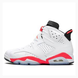 Nike Retro Basketsko Air Jordan 6 Herre Hvite Rød | JD-425QM