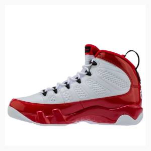 Nike Retro Basketsko Air Jordan 9 Herre Hvite Rød | JD-137KR