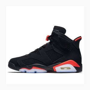 Nike Retro Black Infrared Basketsko Air Jordan 6 Herre Svarte Rød | JD-017WX