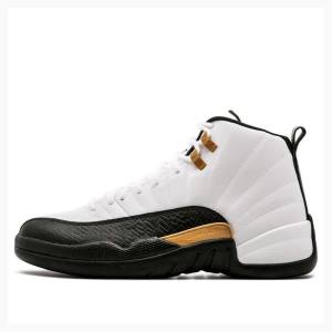 Nike Retro CNY Chinese New Year Basketsko Air Jordan 12 Herre Hvite Svarte Gull | JD-107HF