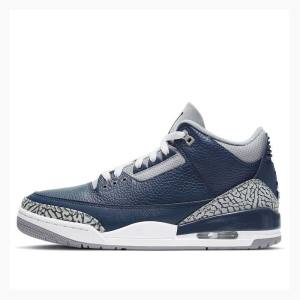 Nike Retro George Town Basketsko Air Jordan 3 Herre Blå | JD-741PD