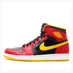 Nike Retro High OG Atlanta Hawks Basketsko Air Jordan 1 Herre Rød Gul | JD-615HN