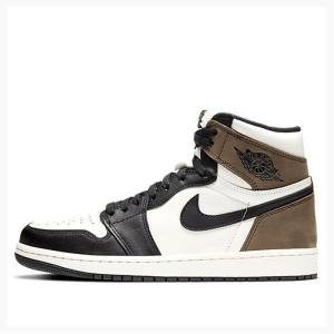 Nike Retro High OG Basketsko Air Jordan 1 Herre Svarte Hvite Brune | JD-968VL