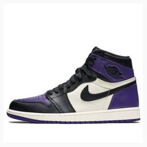 Nike Retro High OG Court Basketsko Air Jordan 1 Herre Lilla | JD-072NF