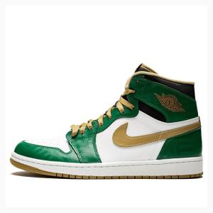 Nike Retro High OG SVSM Basketsko Air Jordan 1 Herre Grønn Gull | JD-509YX