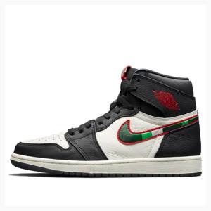 Nike Retro High OG Sports Illustrated Basketsko Air Jordan 1 Herre Svarte Rød | JD-962NK