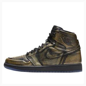 Nike Retro High OG Wings Basketsko Air Jordan 1 Herre Gull | JD-603BK