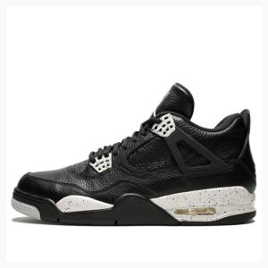 Nike Retro LS Oreo Basketsko Air Jordan 4 Herre Svarte | JD-749MK