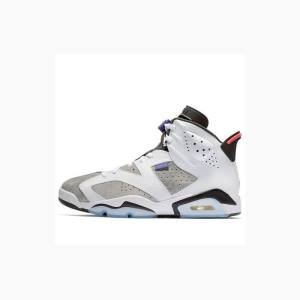 Nike Retro LTR Flint Basketsko Air Jordan 6 Herre Hvite Grå Svarte | JD-809DV