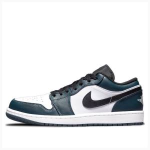 Nike Retro Low Dark Teal Joggesko Air Jordan 1 Herre Olivengrønne | JD-034PN