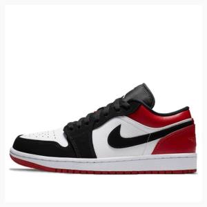 Nike Retro Low Joggesko Air Jordan 1 Herre Rød Svarte | JD-018NM