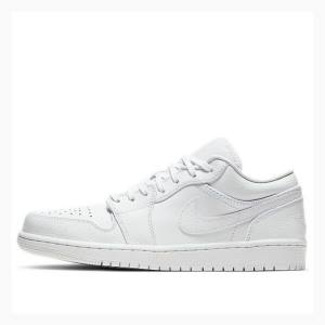 Nike Retro Low Joggesko Air Jordan 1 Herre Hvite | JD-274XY