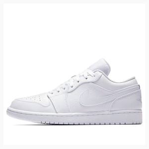 Nike Retro Low Joggesko Air Jordan 1 Herre Hvite | JD-457GP