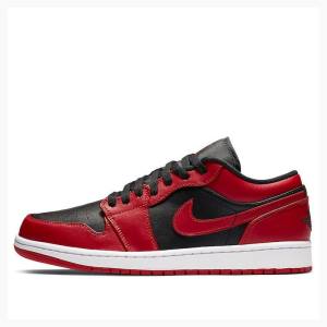 Nike Retro Low Joggesko Air Jordan 1 Herre Rød Svarte | JD-523QO